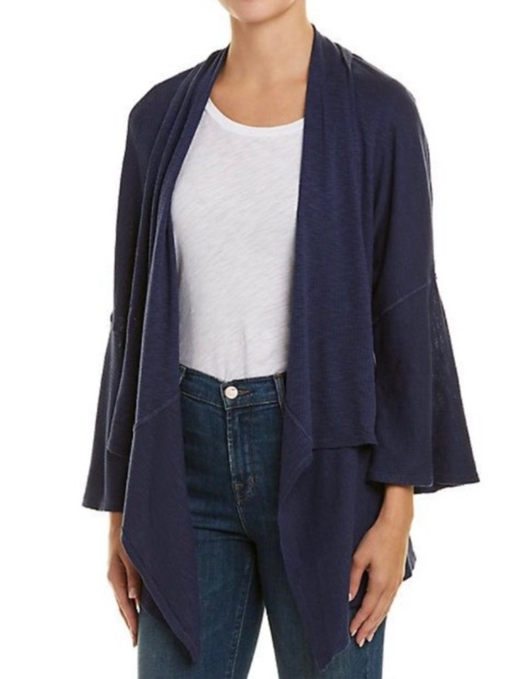 Michael Stars Boho Draped Knit Open Cardigan